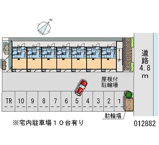 ★手数料０円★静岡市清水区庵原町 月極駐車場